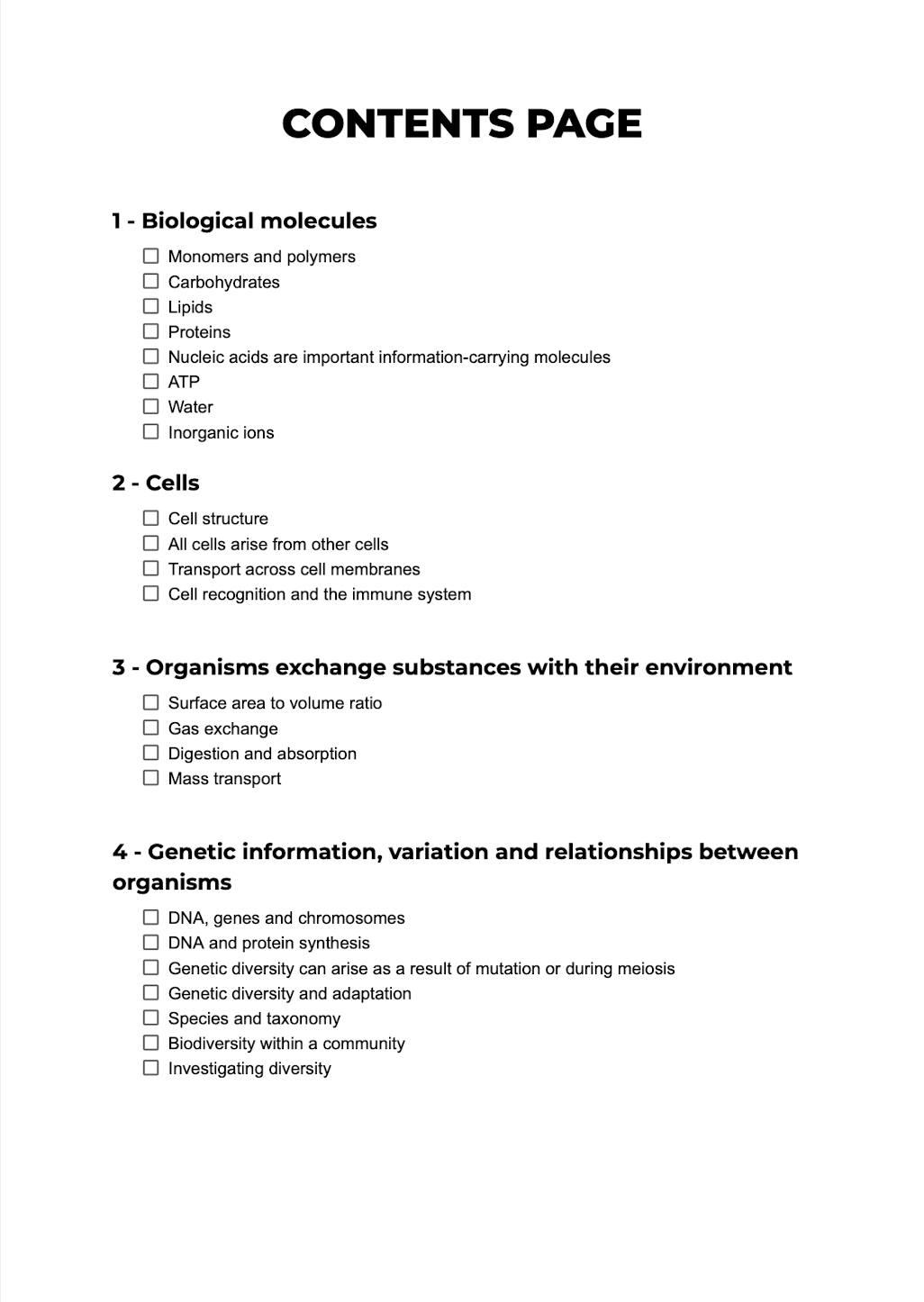 THE ULTIMATE A-LEVEL BIOLOGY WORKBOOK: AQA (YEAR 1/AS)